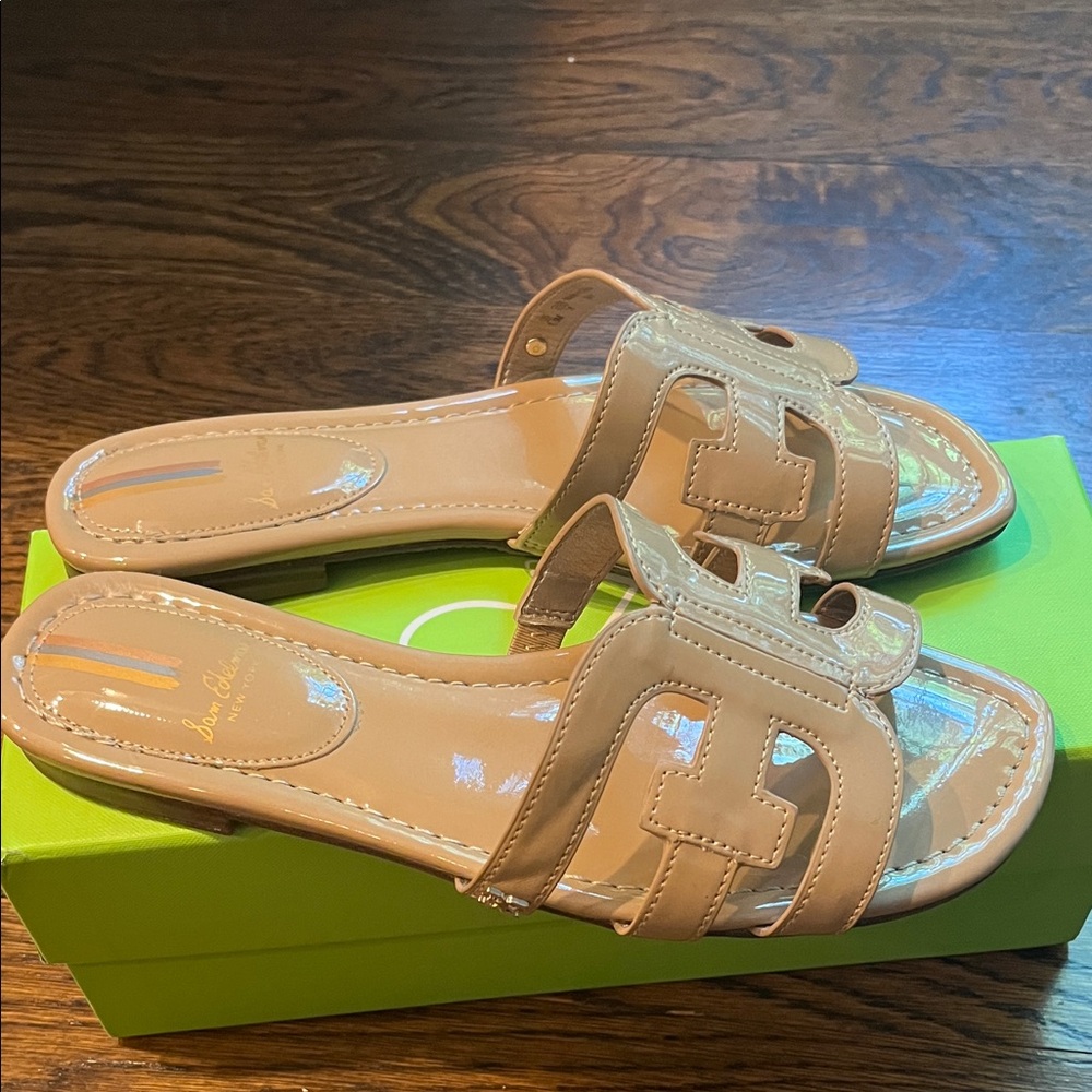 New Sam Edelman Almond Bay Slide Sandals